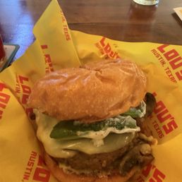 Mushroom & Provolone Burger