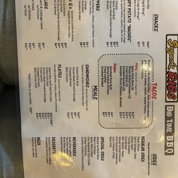 Sugar's Ribs - Menu - Barbeque Near Me - Chattanooga, Tennessee Sugar's Ribs - Menu - Barbeque Near Me - Chattanooga, Tennessee