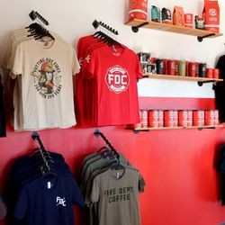 Fire Department Coffee - We offer a variety of shirts and coffee at our storefront