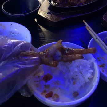 88 Pocha - The bird giving the bird lol Don't forget the gloves for the feet - Korean Near Me - Gardena, California