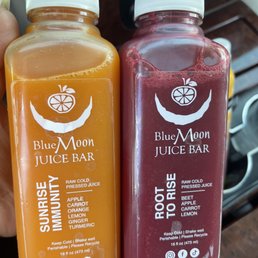 My favorite Juices  Sunrise Immunity Juice & Root to Rise Juice