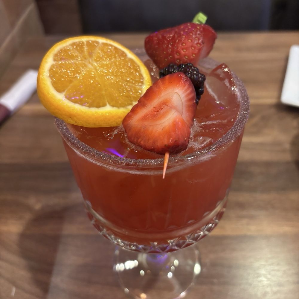 Plaza Azteca - De La Casa Margarita with Strawberry - Mexican Near Me - Evesham, New Jersey Plaza Azteca - De La Casa Margarita with Strawberry - Mexican Near Me - Evesham, New Jersey