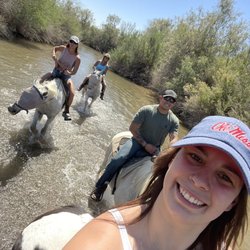 Desert Horse Adventures - The owner Jennifer is in the back with the blue shirt on.