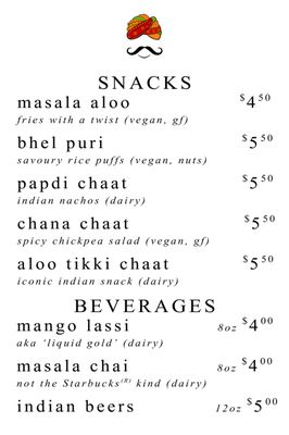 Menu photo 3 Spice Waala Seattle, WA