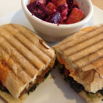Le Quartier Bakery & Cafe - Dundee - Sausage and kale panini with a beet & feta salad. - Bakeries Near Me - Omaha, Nebraska Le Quartier Bakery & Cafe - Dundee - Sausage and kale panini with a beet & feta salad. - Bakeries Near Me - Omaha, Nebraska
