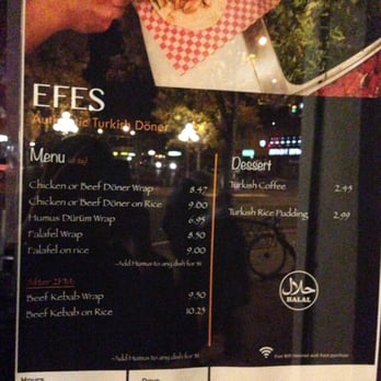 Efes Turkish Doner - Menu - Turkish Near Me - Victoria, British Columbia Efes Turkish Doner - Menu - Turkish Near Me - Victoria, British Columbia