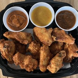 Little Porky’s Place - Mild or spicy wings made with our chicken rub and choice of dipping sauce