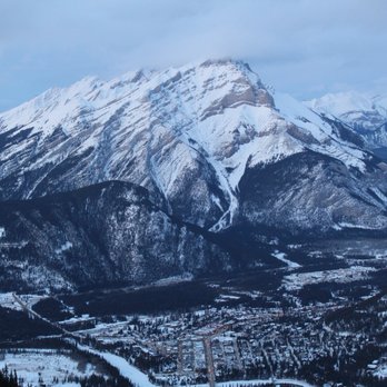 Brewster's Bus Centre - The view of Banff from the top of Sulphur Mountain - Public Transportation Near Me - Banff, Alberta