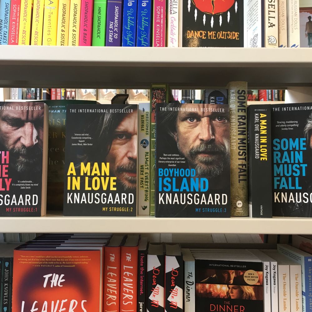 Indigo - You can't get these in the US! For the demanding reader who doesn't have enough angles of Knausgaard's angsty scruffy face - Bookstores Near Me - Vancouver, British Columbia Indigo - You can't get these in the US! For the demanding reader who doesn't have enough angles of Knausgaard's angsty scruffy face - Bookstores Near Me - Vancouver, British Columbia