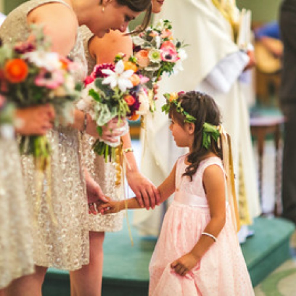 Lale Florals - Flower crown for the flower girls with beautiful ribbon to match the bridesmaids! - Florists Near Me - Lakewood, Colorado Lale Florals - Flower crown for the flower girls with beautiful ribbon to match the bridesmaids! - Florists Near Me - Lakewood, Colorado
