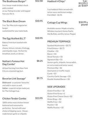 Menu photo 3 The Cottage Cup Golden Lake, ON