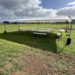 Good Times Rentals - 20x30 White Canopy, perfectly fit 40-50 guests.