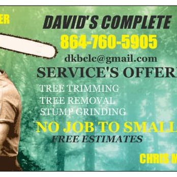 David's Complete Lawn & Tree Service - a man holding a chainsaw - Landscaping Near Me - Anderson, South Carolina David's Complete Lawn & Tree Service - a man holding a chainsaw - Landscaping Near Me - Anderson, South Carolina
