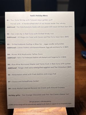 Menu photo 6 Hed 11 San Francisco, CA Menu photo 6 Hed 11 San Francisco, CA