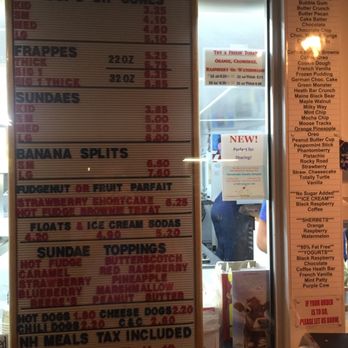 The Big 1 Ice Cream Stand - menu with hard serve flavors - Ice Cream & Frozen Yogurt Near Me - Nashua, New Hampshire