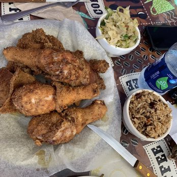 Lady K's Southern Comfort - 6 p chicken (dark).. cabbage (spicy) and rice pilaf. - Soul Food Near Me - Hyde Park, New York