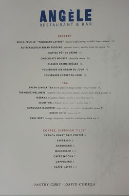 Menu photo 8 Angele Restaurant & Bar Napa, CA