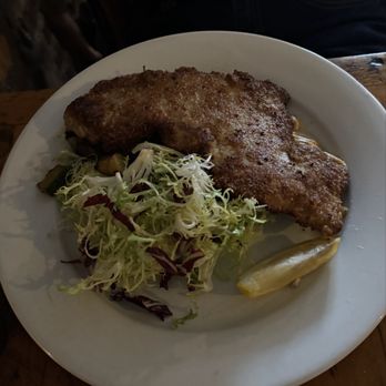 Miss Lucy's Kitchen - Pork Schnitzel - New American Near Me - Saugerties, New York Miss Lucy's Kitchen - Pork Schnitzel - New American Near Me - Saugerties, New York