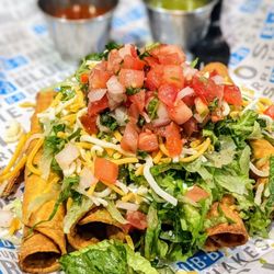 Blue Burro Burritos & Cantina - Rolled tacos.