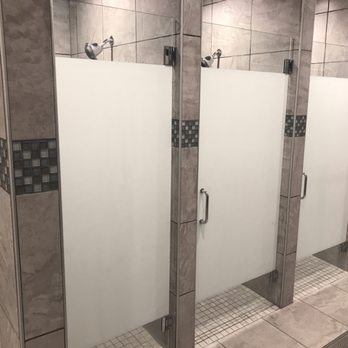 Specialty Tinting - No problem! We where able to install a 3M frosted film to add privacy to these bathroom shower doors. - Home Window Tinting Near Me