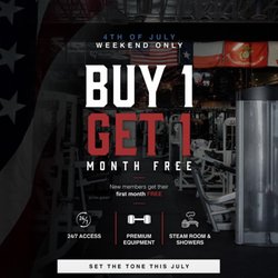 IronGrind True Fitness - 4th of july promo that the @officialirongrindgym posted