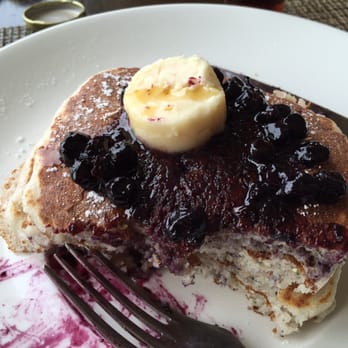 Raya - Blueberry corn pancakes - Seafood Near Me - Dana Point, California Raya - Blueberry corn pancakes - Seafood Near Me - Dana Point, California