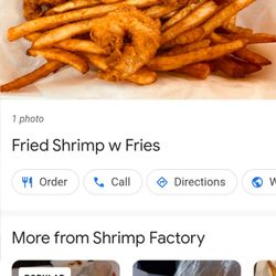 Shrimp Factory - Advertised on their website
