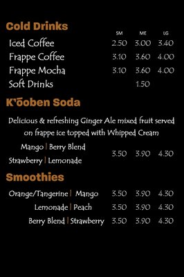 Menu photo 2 Kooben Cafe - Frostings Cupcakery Langley, BC Menu photo 2 Kooben Cafe - Frostings Cupcakery Langley, BC