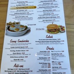 Sunny Morning - Menu as of Aug 2023
