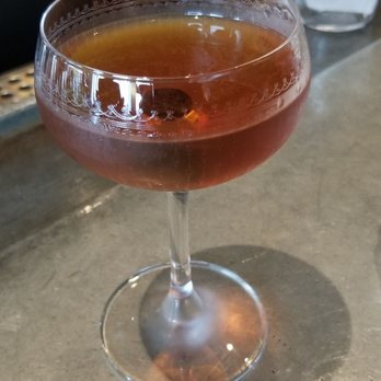 Angler - Angler Private Barrel Wyoming Whiskey ($16): Manhattan (+$2) - Seafood Near Me - San Francisco, California Angler - Angler Private Barrel Wyoming Whiskey ($16): Manhattan (+$2) - Seafood Near Me - San Francisco, California