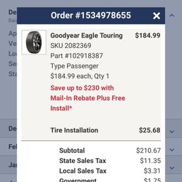Online order confirmation