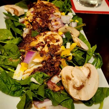 Sarina's Italian Restaurant - Half portion of spinach salad - Italian Near Me - Salem, Oregon Sarina's Italian Restaurant - Half portion of spinach salad - Italian Near Me - Salem, Oregon