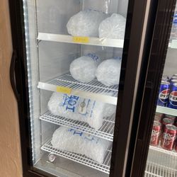 Inside. Ice for sale.