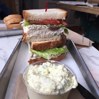 Town Kitchen & Provisions - Chicken Salad Sandwich with potato salad - Delis Near Me - Bedford, Virginia