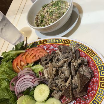 Lowell Restaurant - Beef innards with tuk pahok - Cambodian Near Me - Lowell, Massachusetts Lowell Restaurant - Beef innards with tuk pahok - Cambodian Near Me - Lowell, Massachusetts