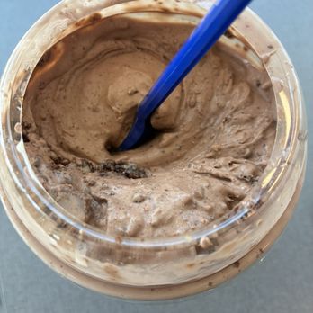 Culver's - Small concrete mixer with chocolate custard, chocolate cake pieces and Reese's peanut butter cups pieces. - Burgers Near Me - North Charleston, South Carolina Culver's - Small concrete mixer with chocolate custard, chocolate cake pieces and Reese's peanut butter cups pieces. - Burgers Near Me - North Charleston, South Carolina