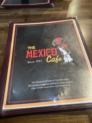 Menu photo 2 The Mexico Cafe San Bernardino, CA Menu photo 2 The Mexico Cafe San Bernardino, CA