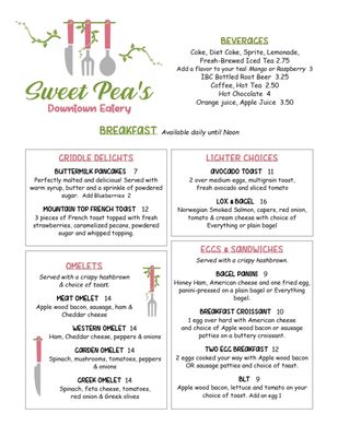 Menu photo 3 Sweet Pea's Downtown Eatery Blairsville, GA Menu photo 3 Sweet Pea's Downtown Eatery Blairsville, GA