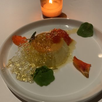 Kismet - Custard with persimmon, salty caramel - Mediterranean Near Me - Los Angeles, California