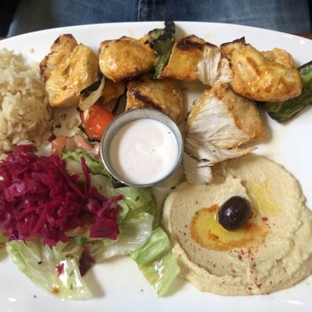 Mediterranean Kitchen - Chicken souvlaki plate - Mediterranean Near Me - Burlingame, California Mediterranean Kitchen - Chicken souvlaki plate - Mediterranean Near Me - Burlingame, California