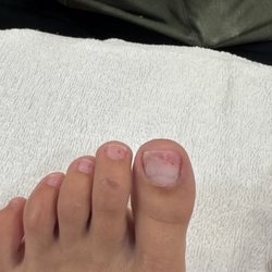 Haven Nails & Spa - Had to go to my usual salon in NYC after to find my feet looking like this sensitive to the touch.