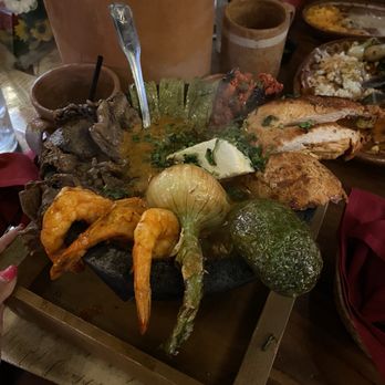 Rosa Madera - Molcajete was so big I made three meals out of it. Everything was delicious - Mexican Near Me - Santa Ana, California