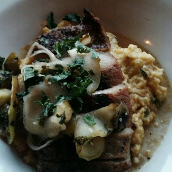 Whiskey Cake - Pork brisket with poblano jack cheese grits. - New American Near Me - Irving, Texas Whiskey Cake - Pork brisket with poblano jack cheese grits. - New American Near Me - Irving, Texas