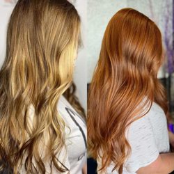 Boardroom Hairstylists - From Beautiful  Blonde  to Autumn tones Lovely  for Fall
Stylist-Katie