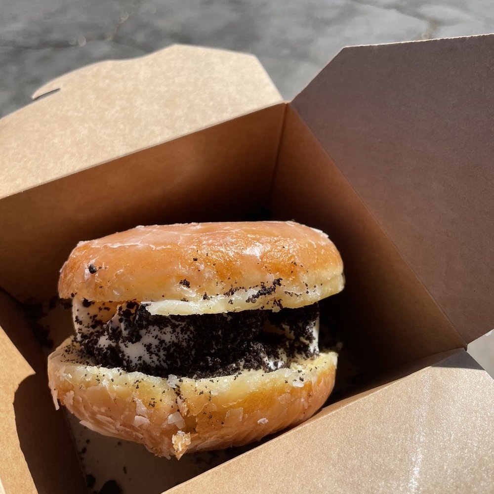 King Donuts AZ - a box with a sandwich in it - Donuts Near Me - Phoenix, Arizona
