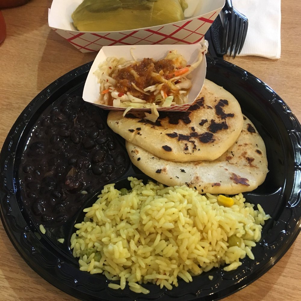 Tortilla Cafe - Cheese papusa platter with black beans & rice - Mexican Near Me - Washington, DC, District of Columbia Tortilla Cafe - Cheese papusa platter with black beans & rice - Mexican Near Me - Washington, DC, District of Columbia