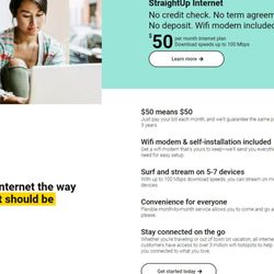 Boost Mobile - Obtain home internet without a contract for ONLY $50 a month. Hardware included, no hidden fees. 100mbps