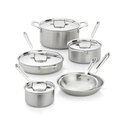 Crate & Barrel - All Clad 10-Piece Cookware Set