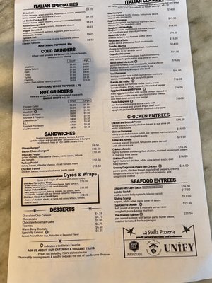 Menu photo 3 La Stella Pizzeria Norwich, CT Menu photo 3 La Stella Pizzeria Norwich, CT