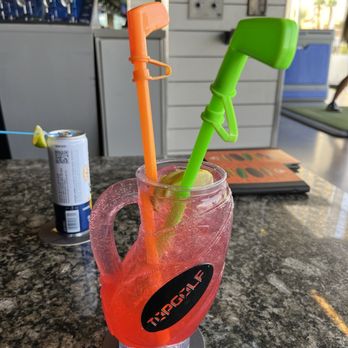Topgolf - Cherry Limeade Cocktail $28. Souvenir cup to take home. - Golf Near Me - Las Vegas, Nevada Topgolf - Cherry Limeade Cocktail $28. Souvenir cup to take home. - Golf Near Me - Las Vegas, Nevada